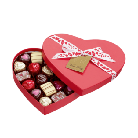 Chocolate Milk Candy In A Heart Box